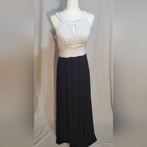 Black and White Evening Gown